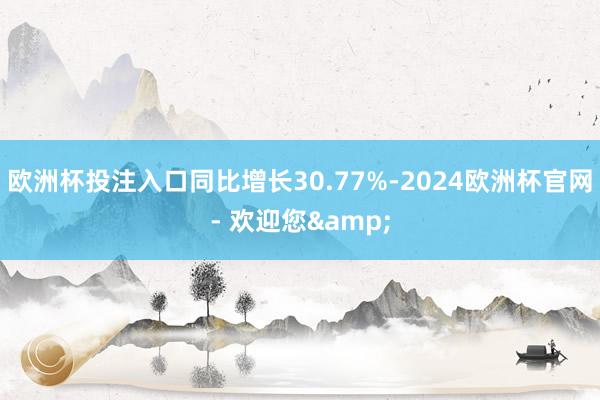 欧洲杯投注入口同比增长30.77%-2024欧洲杯官网- 欢迎您&