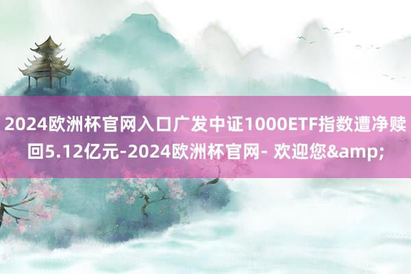 2024欧洲杯官网入口广发中证1000ETF指数遭净赎回5.12亿元-2024欧洲杯官网- 欢迎您&