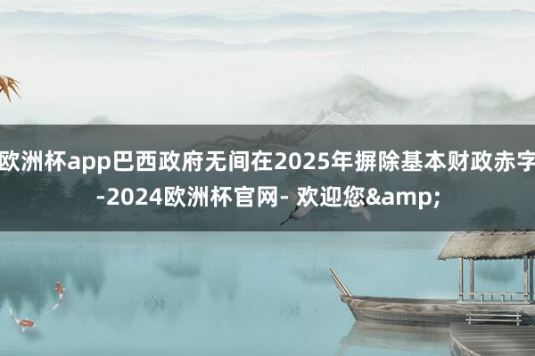 欧洲杯app巴西政府无间在2025年摒除基本财政赤字-2024欧洲杯官网- 欢迎您&