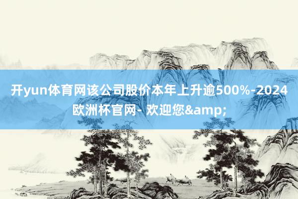 开yun体育网该公司股价本年上升逾500%-2024欧洲杯官网- 欢迎您&